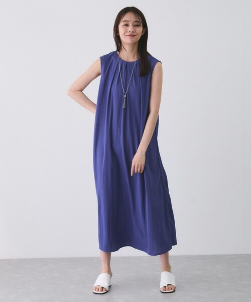 Jayro（ジャイロ）の「リネンライクカノコワンピース（ワンピース・レディース・ブラック/カーキ/ブルー系・M）」の13枚目の写真