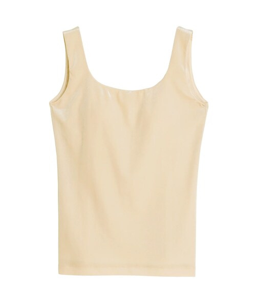ELENDEEK（エレンディーク）の「VELOUR PAD TANK（タンクトップ・レディース・ネイビー/ブラウン/ベージュ・F）」の16枚目の写真