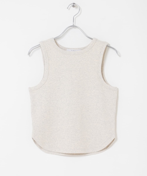KBF（ケイビーエフ）の「クロップドタンクトップ（タンクトップ・レディース・OATMEAL/POWDERBLUE/RED/CHARCOAL・One）」の2枚目の写真