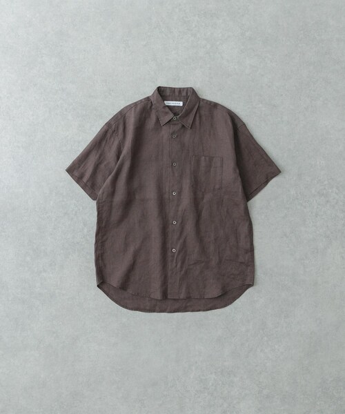 URBAN RESEARCH（アーバンリサーチ）の「LINEN SHORT-SLEEVE SHIRTS（シャツ/ブラウス・メンズ・WHITE/BLUE/BROWN/D.NAVY・S/M/L）」の17枚目の写真