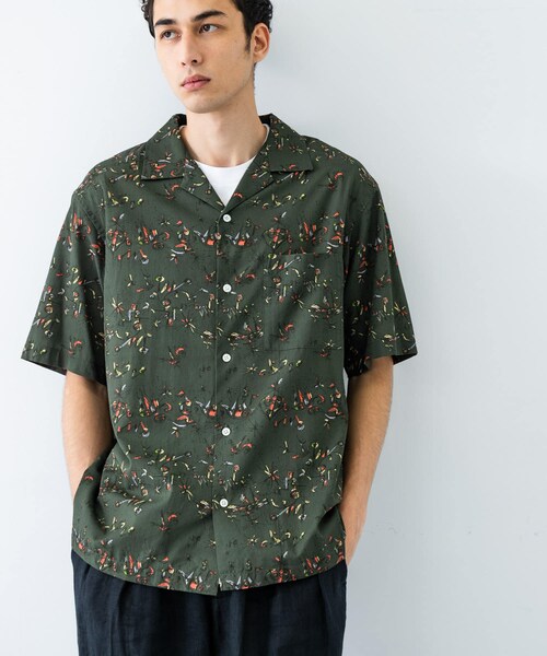 URBAN RESEARCH（アーバンリサーチ）の「LONGCHAMP PRINT SHIRTS（シャツ/ブラウス・メンズ・BLACK/ORANGE/BLUE/KHAKI・M/L）」の19枚目の写真