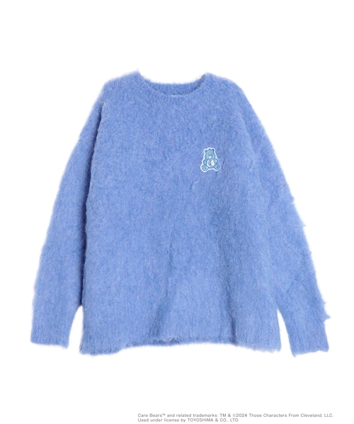 CALNAMUR（カルナムール）の「【Care Bearsコラボ】EMBLEM BRUSHED BIG KNIT（ニット/セーター・レディース・ピンク/オレンジ/ブルー/パープル/アイボリー・F）」の13枚目の写真