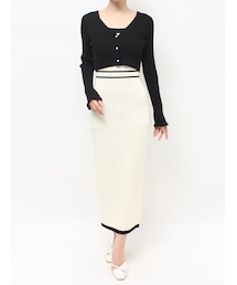 RESEXXY | オープンワークコンビニットワンピース(ワンピース)