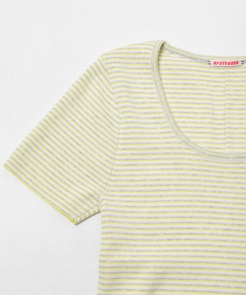 URBAN RESEARCH DOORS（アーバンリサーチドアーズ）の「RYE TENDER　DOMAR T-SHIRTS（Tシャツ/カットソー・レディース・NAVY/YELLOW/MULTI・0）」の13枚目の写真