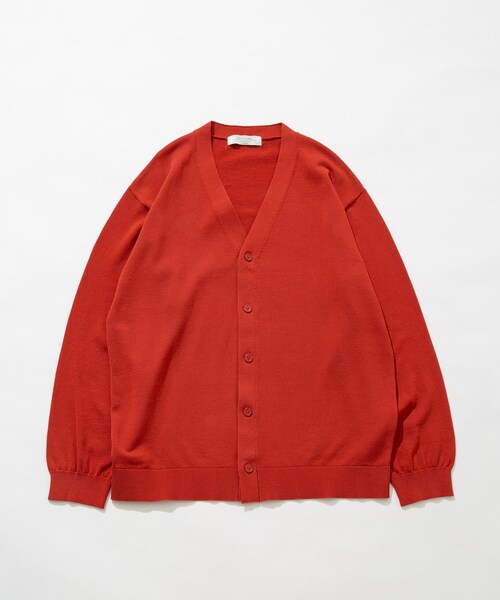 URBAN RESEARCH Sonny Label（アーバンリサーチサニーレーベル）の「強撚コットンニットカーディガン（カーディガン/ボレロ・メンズ・グレー/チャコール/レッド・M/L）」の3枚目の写真