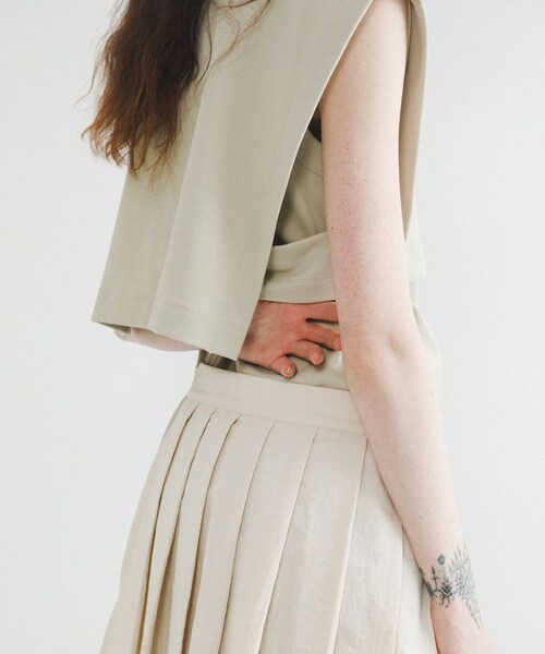 LAATO（ラート）の「layered one piece（ワンピース・レディース・インク/スチール/クリーム・FREE）」の8枚目の写真