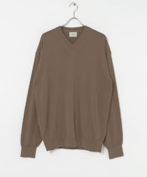 ANOTHER OFFICE Current Silk V-neck Knit