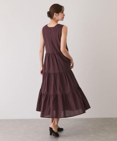 Jayro（ジャイロ）の「ティアードノースリーブフレアワンピース（ワンピース・レディース・ブラック/ダークブラウン/ネイビー・M）」の11枚目の写真