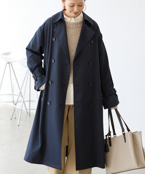 ROPE' PICNIC(ロペピクニック)の「撥水加工・花粉ガード/トレンチコート(トレンチコート・レディース・ベージュ/ネイビー・36/38)」の9枚目の写真