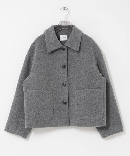 URBAN RESEARCH(アーバンリサーチ)の「ウールモッサショートコート(テーラードジャケット・レディース・OFF WHITE/BLACK/GRAY・Free)」の3枚目の写真