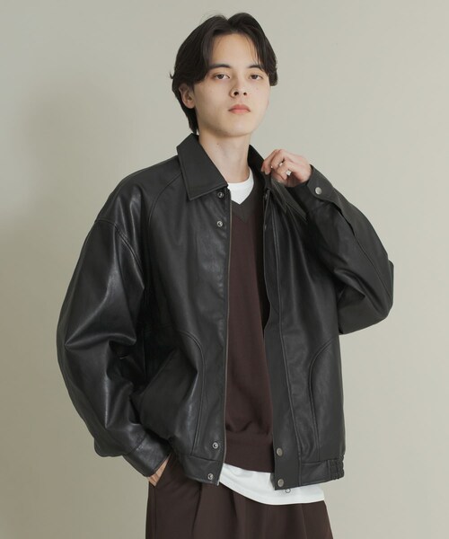 SENSE OF PLACE by URBAN RESEARCH(センスオブプレイスバイアーバンリサーチ)の「FLブルゾン(ブルゾン・メンズ・BLACK/BROWN・S/M/L)」の13枚目の写真