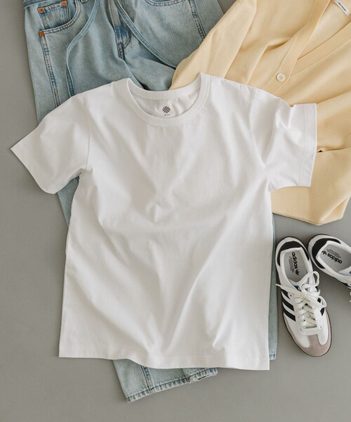 URBAN RESEARCH(アーバンリサーチ)の「『UR TECH』ベーシックTシャツ(Tシャツ/カットソー・レディース・WHITE・1/2/3)」の11枚目の写真