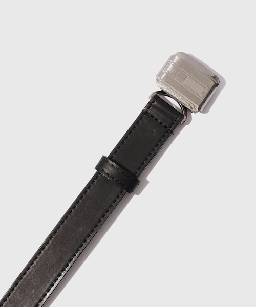 ADAM ET ROPE'（アダムエロペ）の「【CCU/シーシーユー】SLID BUCKLE BELT GUIDI（ベルト・メンズ・ブラック・F）」の3枚目の写真