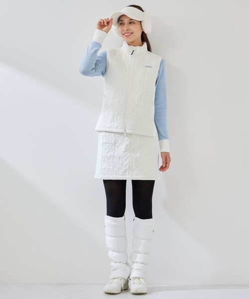 ROPE'（ロペ）の「エアシャットピンソニック加工中わたベスト/光吸収発熱・保温・防風・撥水・セットアップ対応（その他アウター・レディース・ブラック/ホワイト・L/M/S）」の15枚目の写真