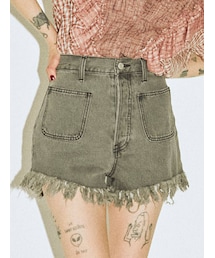 jouetie | フリンジデニムショートパンツ(デニムパンツ)