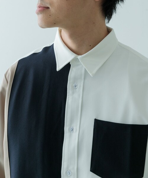 ITEMS URBANRESEARCH（アイテムズ アーバンリサーチ）の「Vertical Switch 長袖シャツ（シャツ/ブラウス・メンズ・BLU/WHT/GRY・M/L）」の11枚目の写真