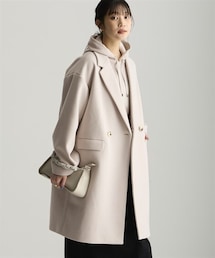 nissen | ＜大きいサイズ＞ 軽やかフェイクウールチェスターコート(ジャケット/アウター)