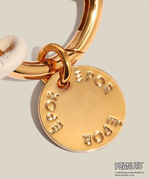 ROPE'(ロペ)の「【WEB限定/一部店舗限定】【E'POR×PEANUTS】別注 ポーチ付き ART CHARM(チャーム・レディース・ブラック/オフホワイト/レッド・F)」の16枚目の写真