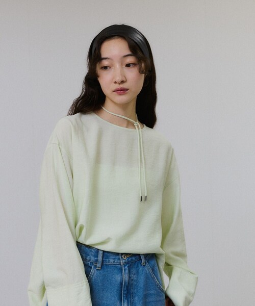 ADAM ET ROPE'（アダムエロペ）の「【サステナブル】ヘアバンド（ヘアバンド・レディース・ブラック/ダークブラウン・F）」の14枚目の写真