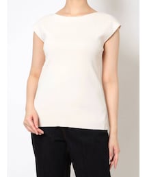 LAGUNAMOON | ミニマルボートネックニットプルオーバー(ニット/セーター)