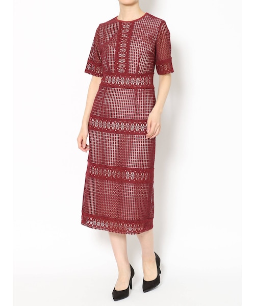 LAGUNAMOON（ラグナムーン）の「LADYブロッキングレースワンピース