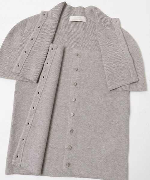 URBAN RESEARCH（アーバンリサーチ）の「AMOMENTO　CAPE TOP ＆ BANDEAU SET（ニット/セーター・レディース・CHARCOAL/L BEIGE・0）」の21枚目の写真