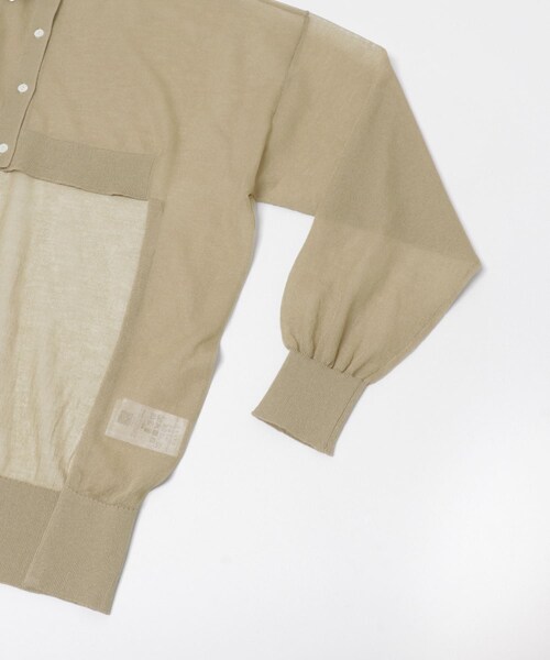 LAATO（ラート）の「sheer cardigan（カーディガン/ボレロ・レディース・リップ/ラクダ・Free）」の5枚目の写真