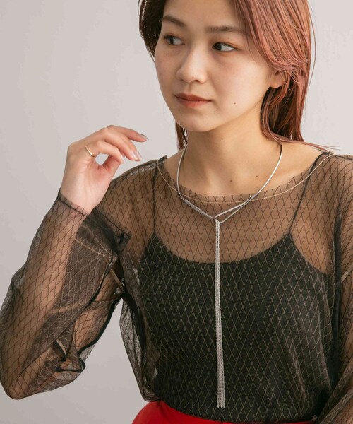 KBF（ケイビーエフ）の「ロングチェーンチョーカー（ネックレス・レディース・SILVER/GOLD・one）」の5枚目の写真