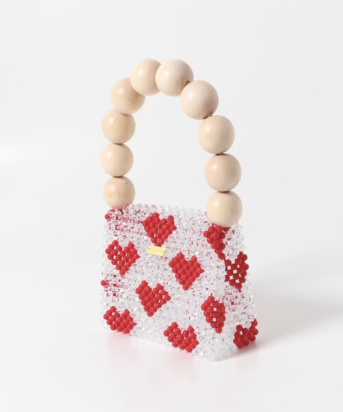 URBAN RESEARCH DOORS(アーバンリサーチドアーズ)の「TOOS wood ball handbag(ハンドバッグ・レディース・heart red・one)」の4枚目の写真