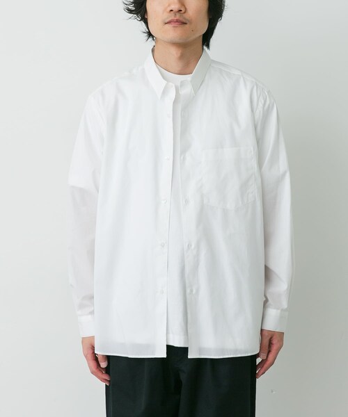 URBAN RESEARCH DOORS（アーバンリサーチドアーズ）の「STILL BY HAND　REGULAR COLLAR SHIRTS（シャツ/ブラウス・メンズ・NAVY ST/BLUE ST/WHITE・46/48）」の5枚目の写真