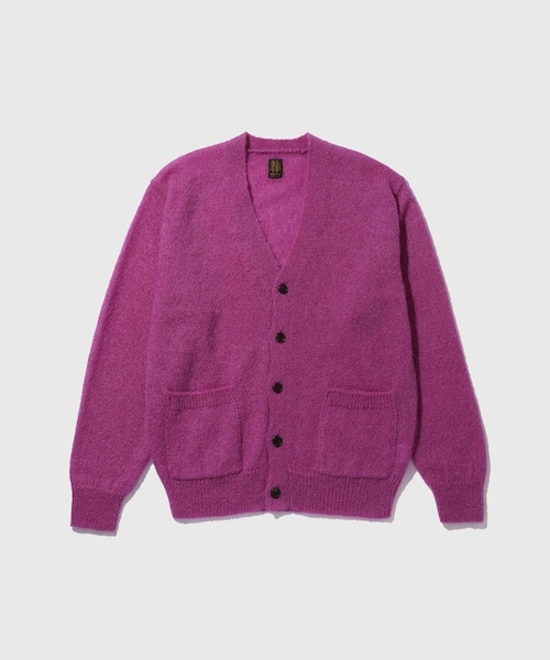 ADAM ET ROPE'（アダムエロペ）の「【BATONER/バトナー】PURE MOHAIR V CARDIGAN（カーディガン/ボレロ・メンズ・ブラック/グレー/パープル・2/3）」の5枚目の写真