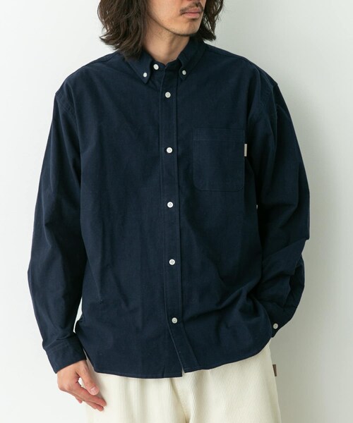 URBAN RESEARCH Sonny Label（アーバンリサーチサニーレーベル）の「シャギーオックスボタンダウンシャツ（シャツ/ブラウス・メンズ・オフ/グレー/ネイビー/グレーチェック・M/L/XL）」の19枚目の写真