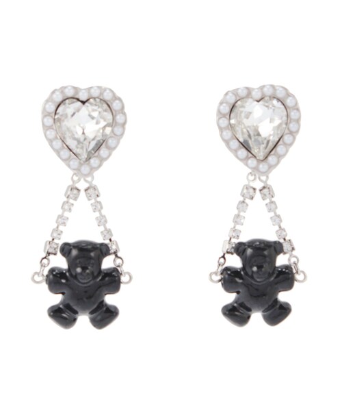 PAMEO POSE（パメオポーズ）の「Beads Bear Toy Pierce（ピアス（両耳用）・レディース・ブラック/レッド・F）」の6枚目の写真