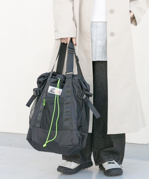 EKAL（エカル）の「『別注』Caribou Mountaineering×EKAL　L. WEIGHT PACK TOTE（トートバッグ・レディース・GREIGE/BLACK・Free）」の7枚目の写真
