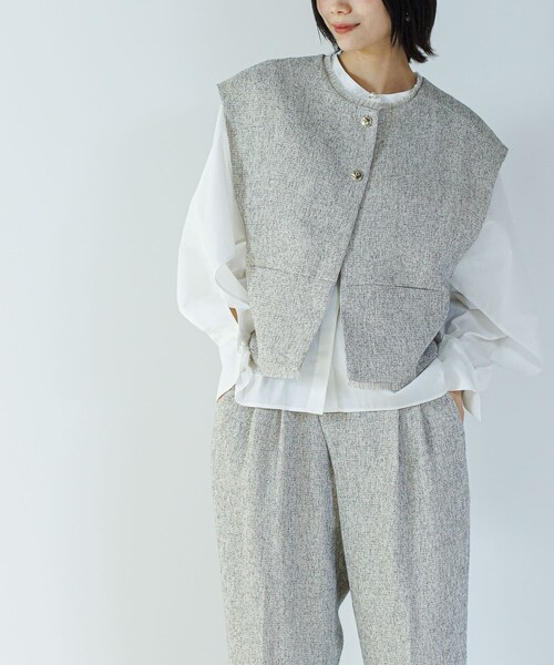 CHIGNON　ツイードショートベスト