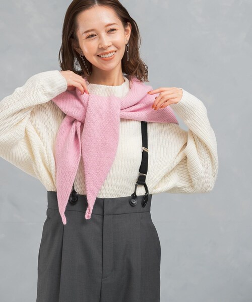 URBAN RESEARCH ROSSO（アーバンリサーチロッソ）の「ボートネックバックスリット畦ニット（ニット/セーター・レディース・OFF WHITE/LEMON/MINT/D/NAVY・FREE）」の6枚目の写真