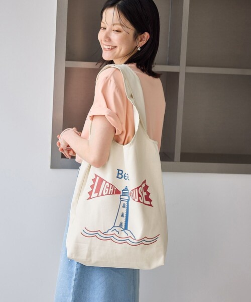 ROPE' PICNIC（ロペピクニック）の「【HERRY HANSEN/へリーハンセン】TEAR DROP TOTE（トートバッグ・レディース・キナリ/キナリ系・F）」の12枚目の写真