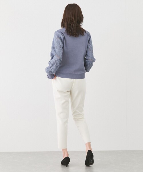 Jayro(ジャイロ)の「袖レースニットプルオーバー(ニット/セーター・レディース・ブラック/ホワイト/ネイビー/ブルー系・F)」の20枚目の写真