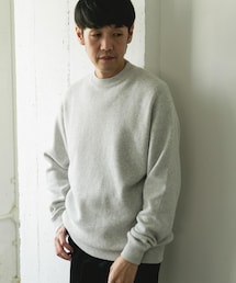 『一部WEB限定カラー』コットンウール クルーネックニット