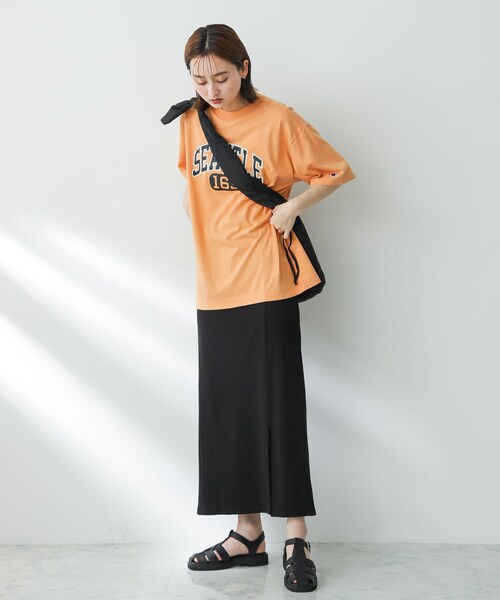 SENSE OF PLACE by URBAN RESEARCH(センスオブプレイスバイアーバンリサーチ)の「スリットペンシルスカート(スカート・レディース・GREIGE/BLACK/BROWN・S/M)」の8枚目の写真