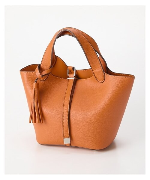 nissen（ニッセン）の「polka polka(ポルカポルカ)タッセル付シンプルトートバッグ（トートバッグ・メンズ・ブラック/ブラウン/チャコールグレー/グレーベージュ/ブルーグリーン/オレンジ・Y）」の17枚目の写真