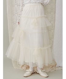 merry jenny | ランダムリボンチュールスカート(スカート)