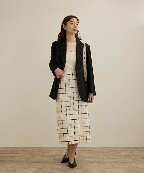 ROPE'(ロペ)の「【COFIL(コフィル)】シアーボートネックカットソー(カーディガン/ボレロ・レディース・ホワイト・F)」の13枚目の写真