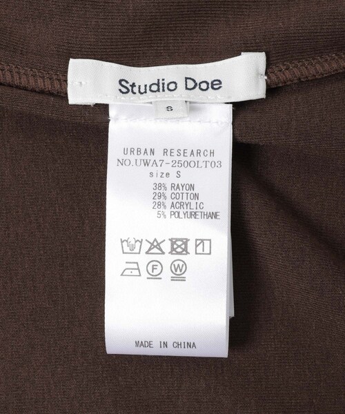 URBAN RESEARCH（アーバンリサーチ）の「Studio Doe　Folded-collar Pullover（Tシャツ/カットソー・レディース・BROWN/BEIGE/BLACK/WHITE・S）」の16枚目の写真