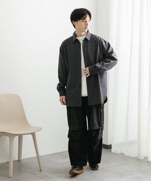 SENSE OF PLACE by URBAN RESEARCH（センスオブプレイスバイアーバンリサーチ）の「デニムカーゴパンツ（デニムパンツ・メンズ・BLUE/BLACK・M/L）」の8枚目の写真