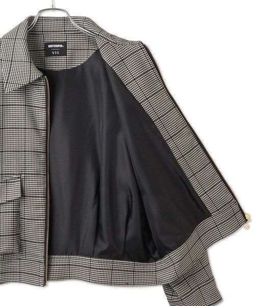 VIS(ビス)の「【MARY QUANT×VIS】ジップアップブルゾン(ブルゾン・レディース・ブラック/ブラック系・F)」の21枚目の写真