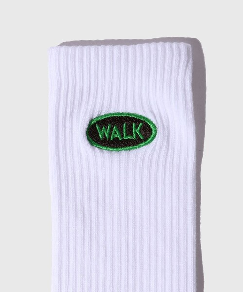 ADAM ET ROPE'(アダムエロペ)の「【WALK IN PARIS/ウォーク イン パリス】socks(ソックス/靴下・メンズ・グリーン/パープル系・M)」の5枚目の写真