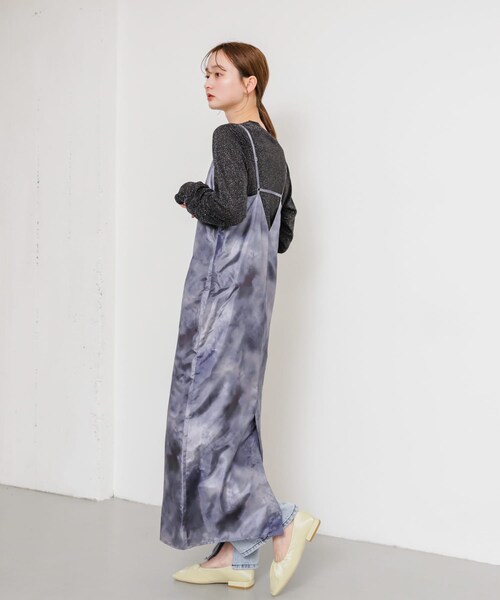 SENSE OF PLACE by URBAN RESEARCH（センスオブプレイスバイアーバンリサーチ）の「ボカシプリントキャミワンピース（ワンピース・レディース・BLACK/BLUE/GREEN・COMPACT/one）」の9枚目の写真