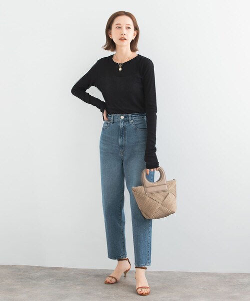 URBAN RESEARCH ROSSO（アーバンリサーチロッソ）の「シアーテレコカットソー（Tシャツ/カットソー・レディース・apricot/off/dark navy・FREE）」の20枚目の写真