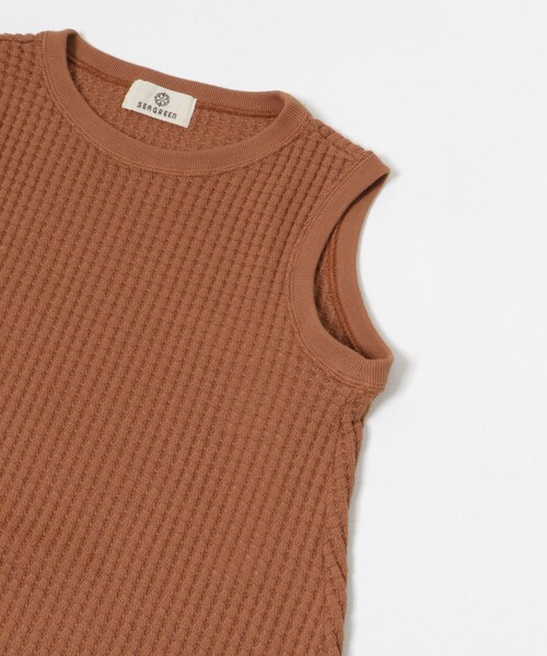 THE GOODLAND MARKET（ザグッドランドマーケット）の「SEAGREEN　BIG WAFFLE ONE PIECE（ワンピース・レディース・GREEN/BROWN/CREAM/ROYAL・1/2）」の10枚目の写真